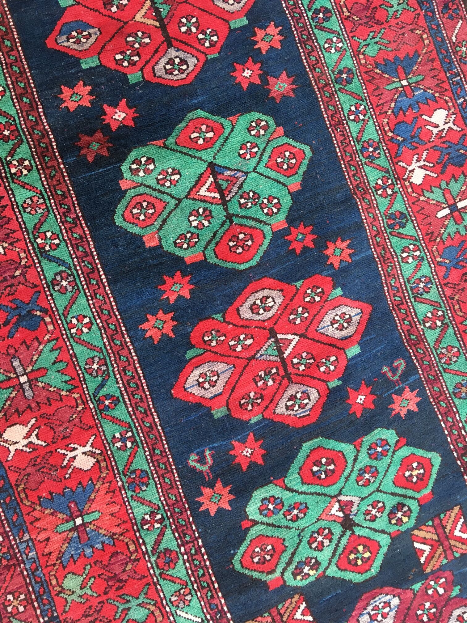 Caucasian kazak rug 223x122cm