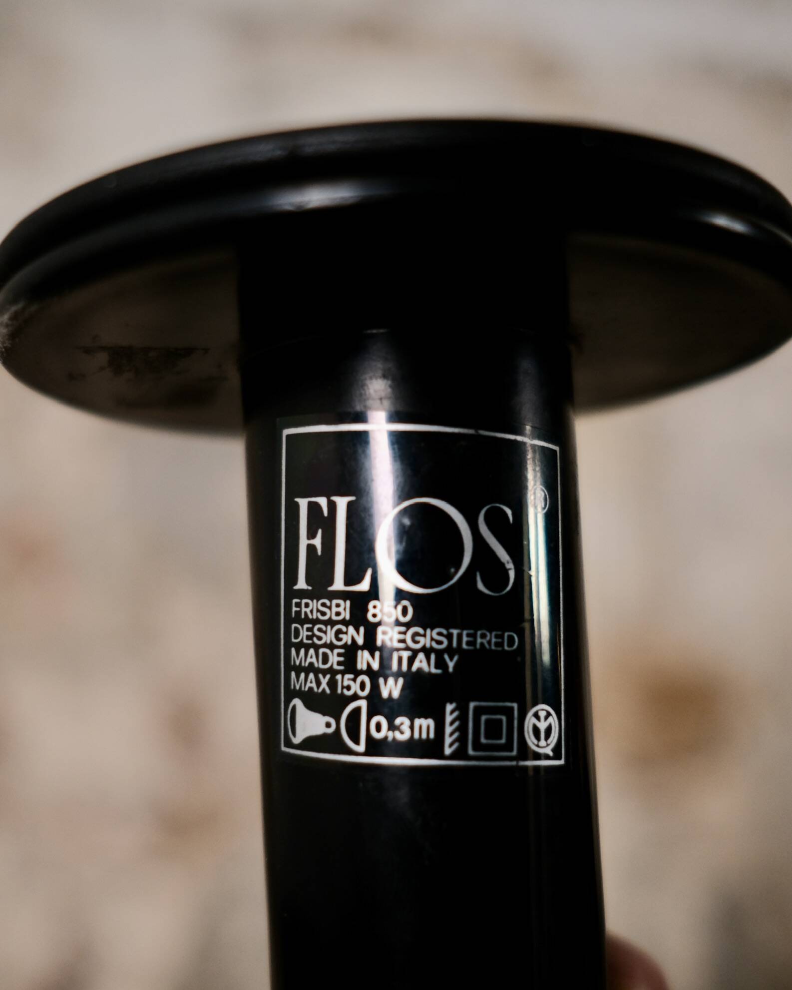 Pair of Frisbi 850 pendant lamps, Achille Castiglioni for Flos, 1970s