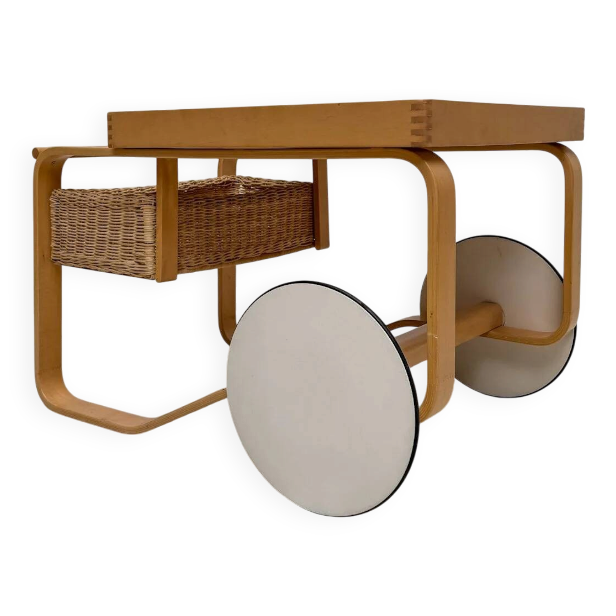 Vintage Alvar Aalto Model 900 Tea Serving Trolley for Artek Finland