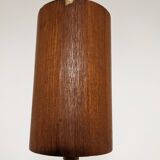 Danish teak and fiberglass pendant lamp from the 50s/60s