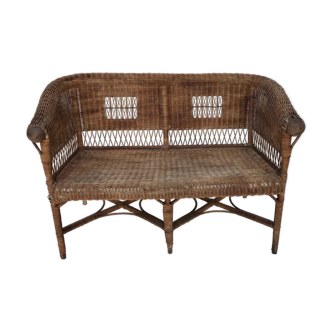 Rattan bench