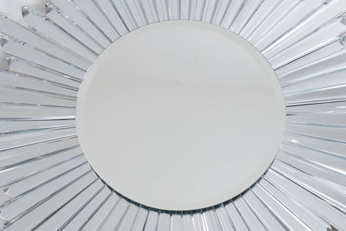 Baccarat. “Star” mirror in crystal, backlit. 21st century.