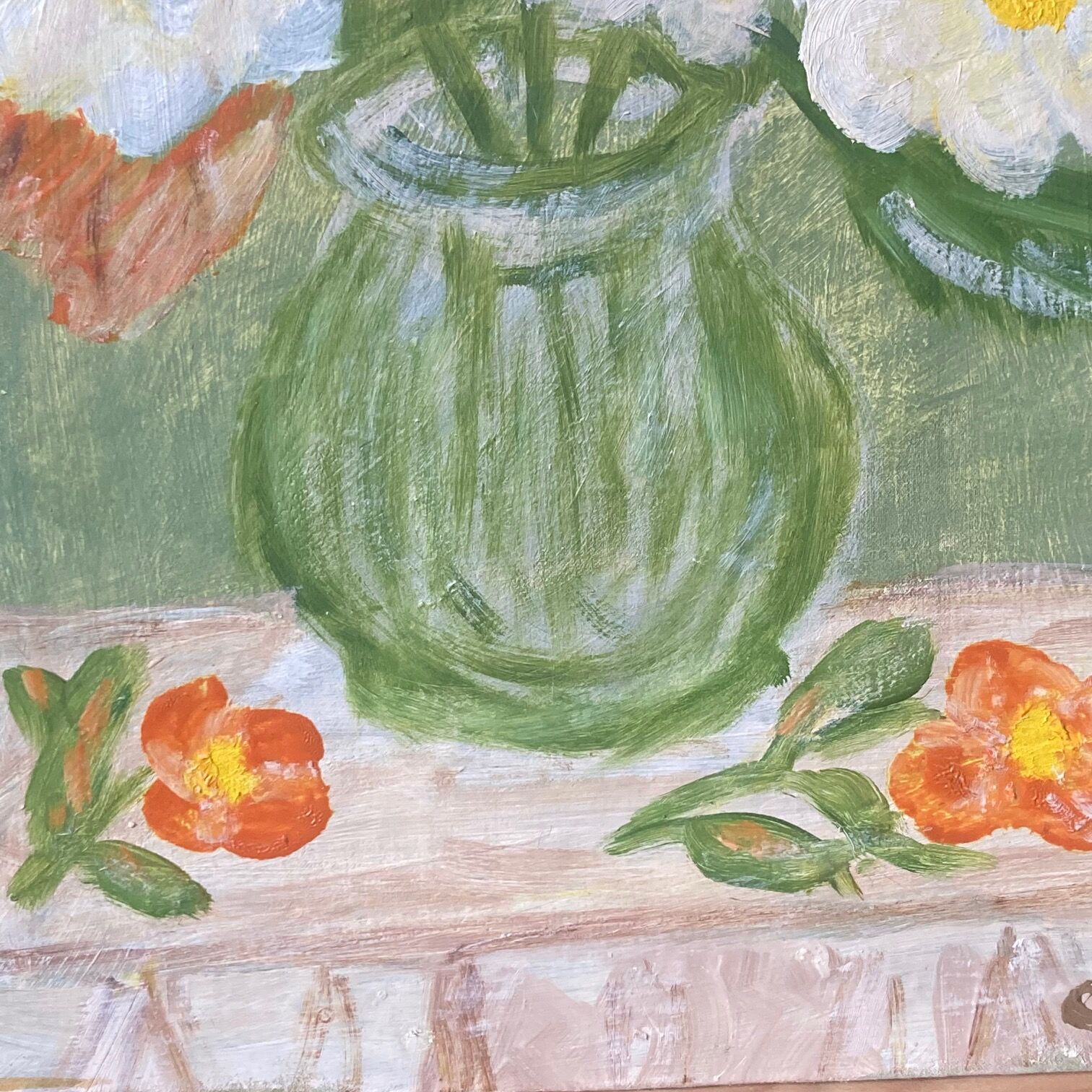 Bouquet of flowers painted by a man named Giacomo