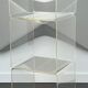 Side table, cube shelf in plexiglass by Michel Dumas, France 70s