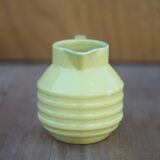 Pichet Onnaing France 71 , pichet jaune, pichet céramique art déco