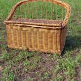 Rattan toy chest