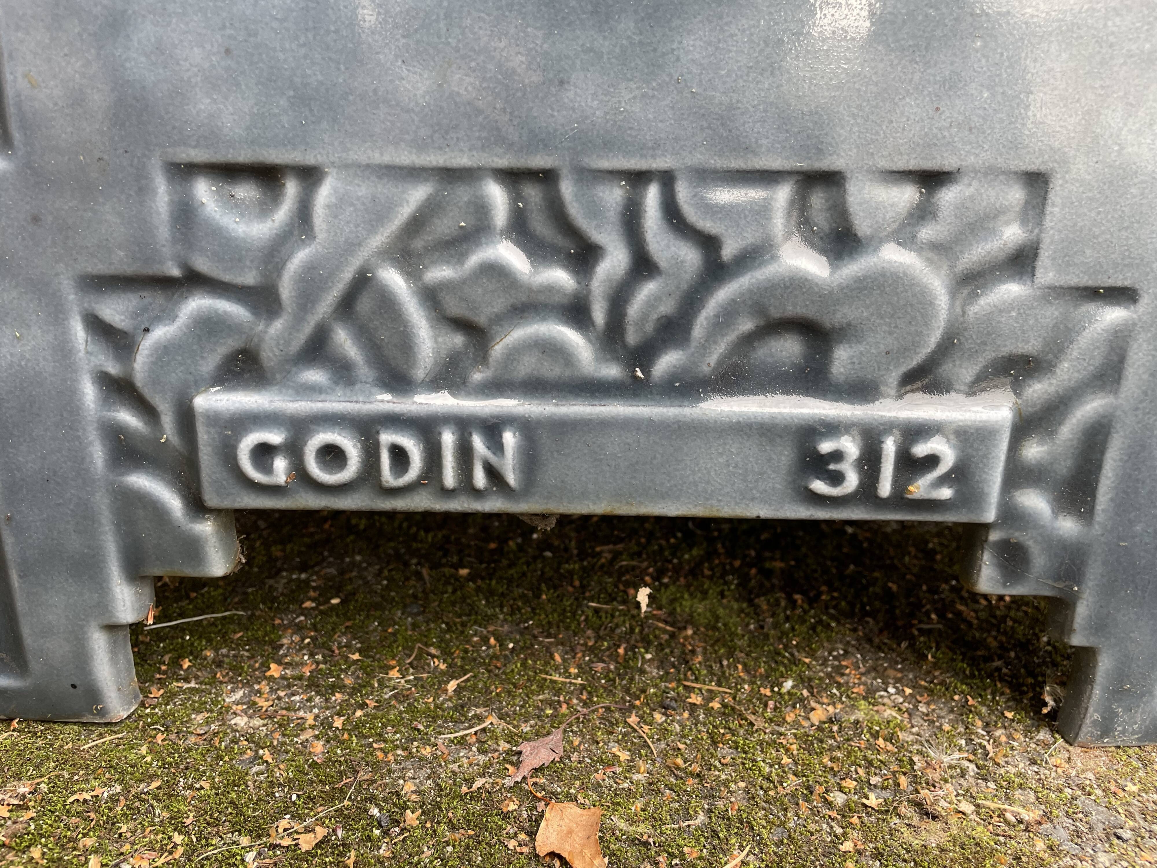 Ancien poêle Godin 312 Art Déco