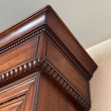 19th century walnut display case