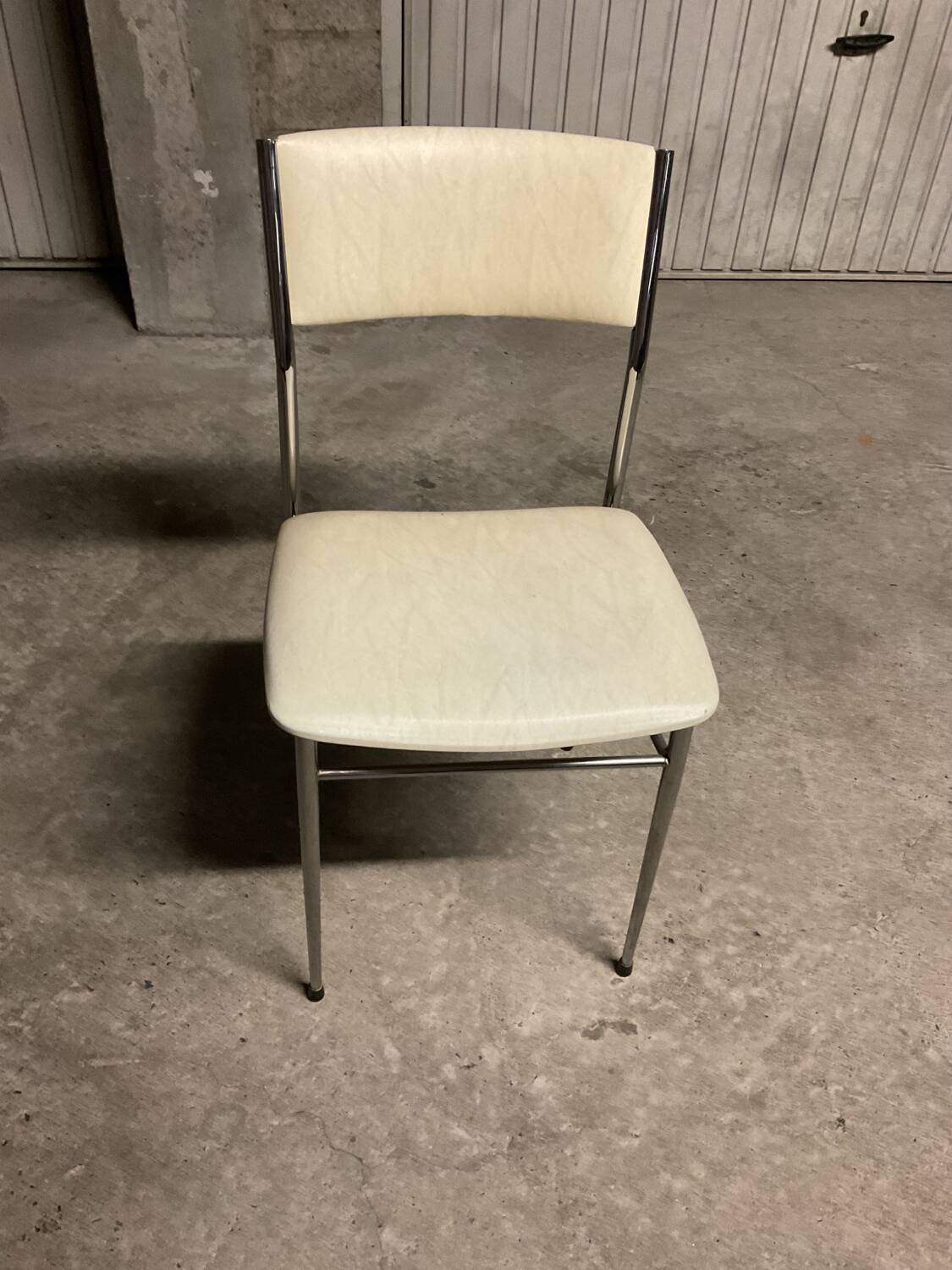 Tubular steel chairs from the 70s