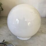 Opaline and chrome ceiling