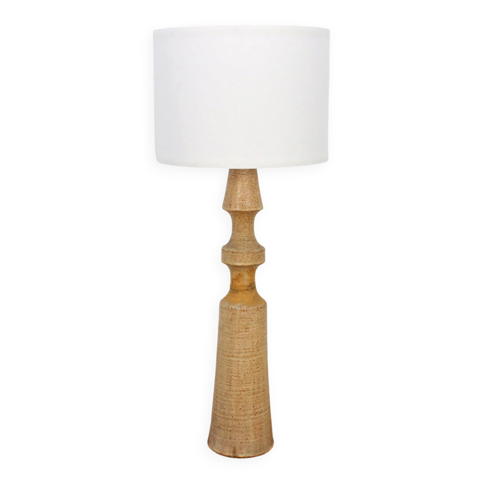Lampe sur pied avec une base en céramique