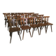 Lot of 20 brasserie-style bistro chairs 1960's