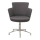 Vintage swivel armchair in gray fabric by axelson for garnas 2014 sweden