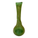 Vase soliflore style biot blown glass bubbled green vintage