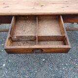 Country Pine Farmhouse Table, 4 Drawers.