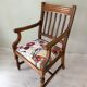 English style armchair in solid wood