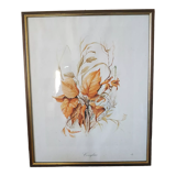 Hazel framed botanical poster