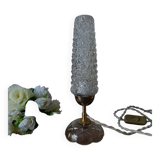 Retro chic bedside lamp with a diamond tip.