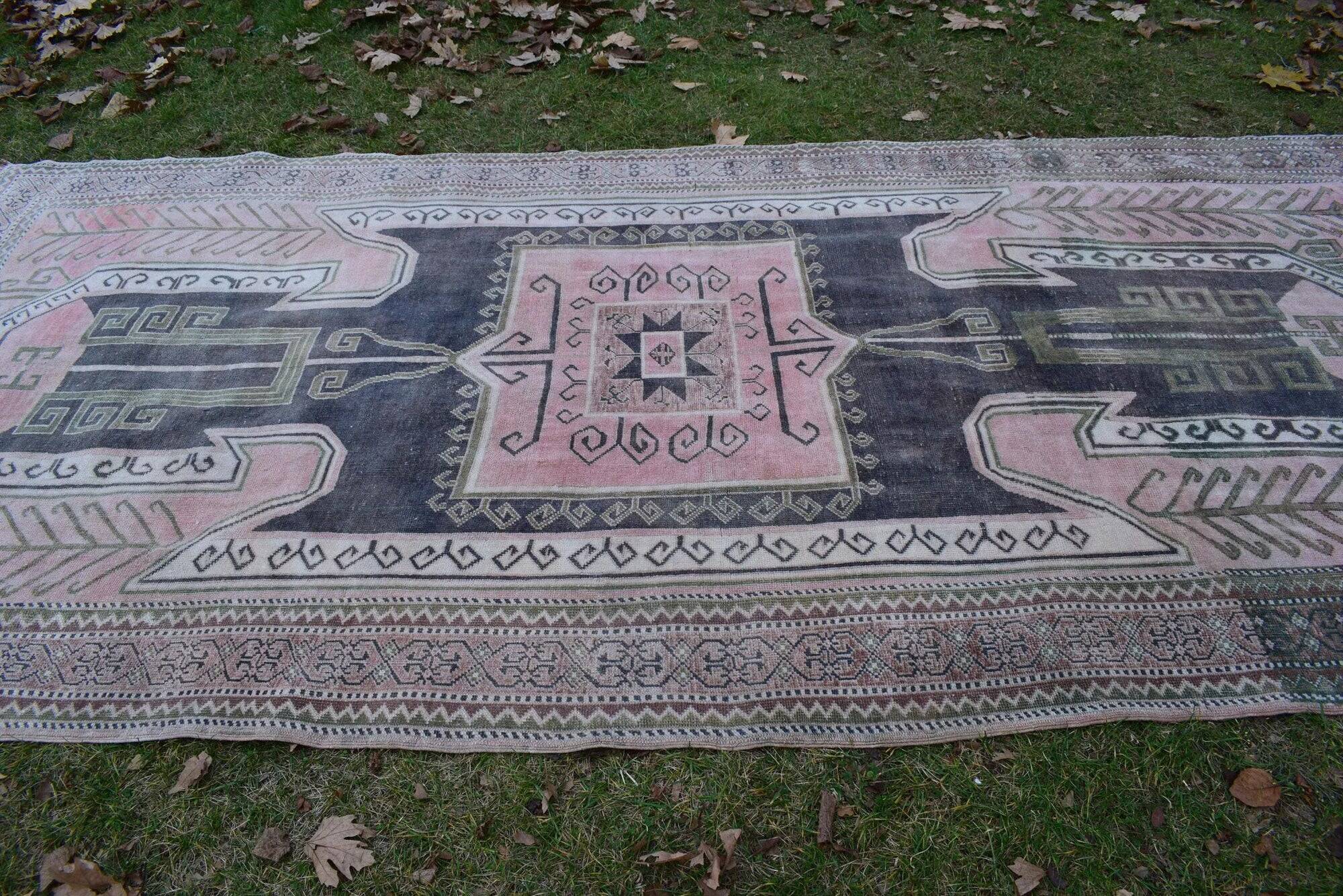 Vintage Turkish hallway rug 170x350 cm