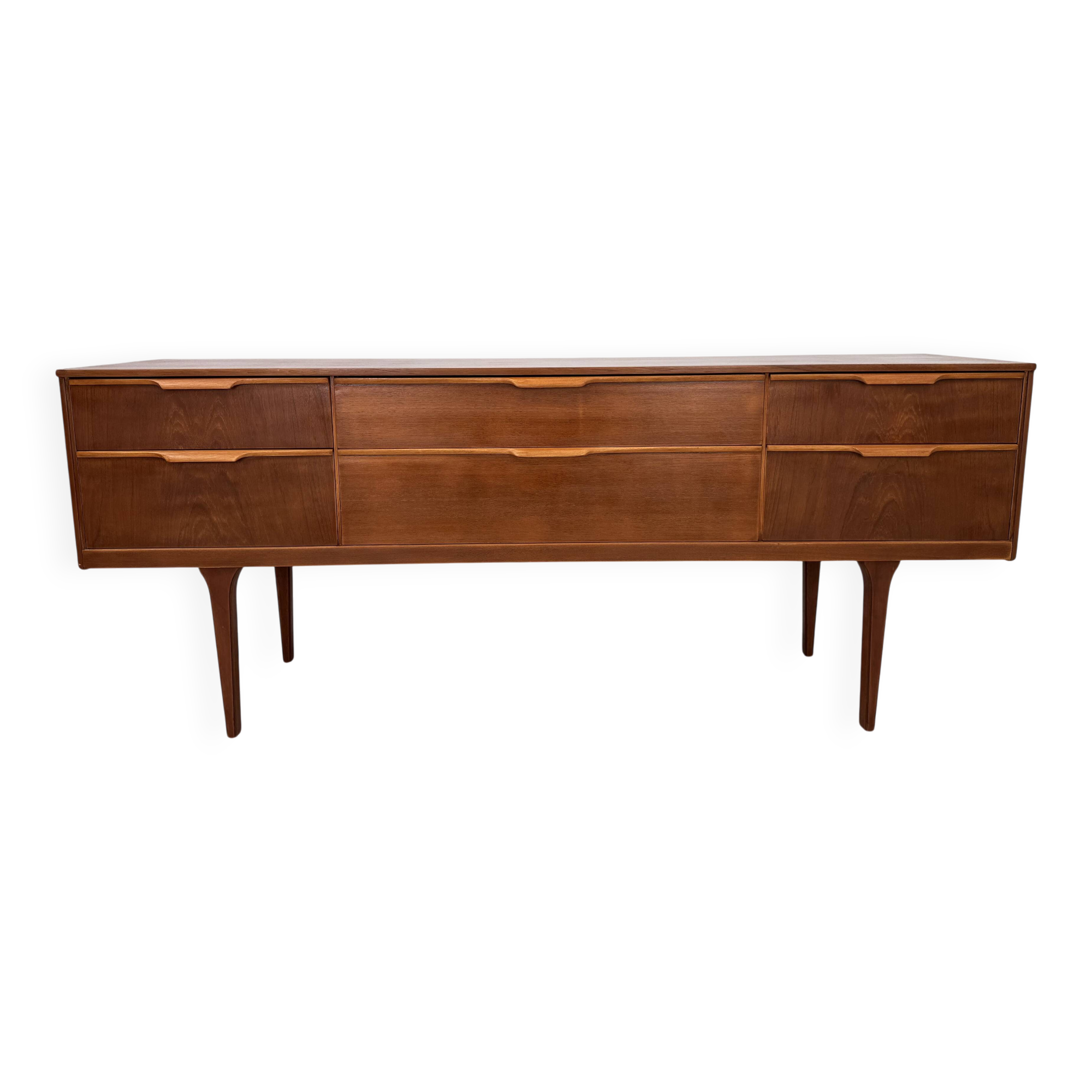 Vintage sideboard with 6 drawers by Austinsuite, designed by Frank Guille i