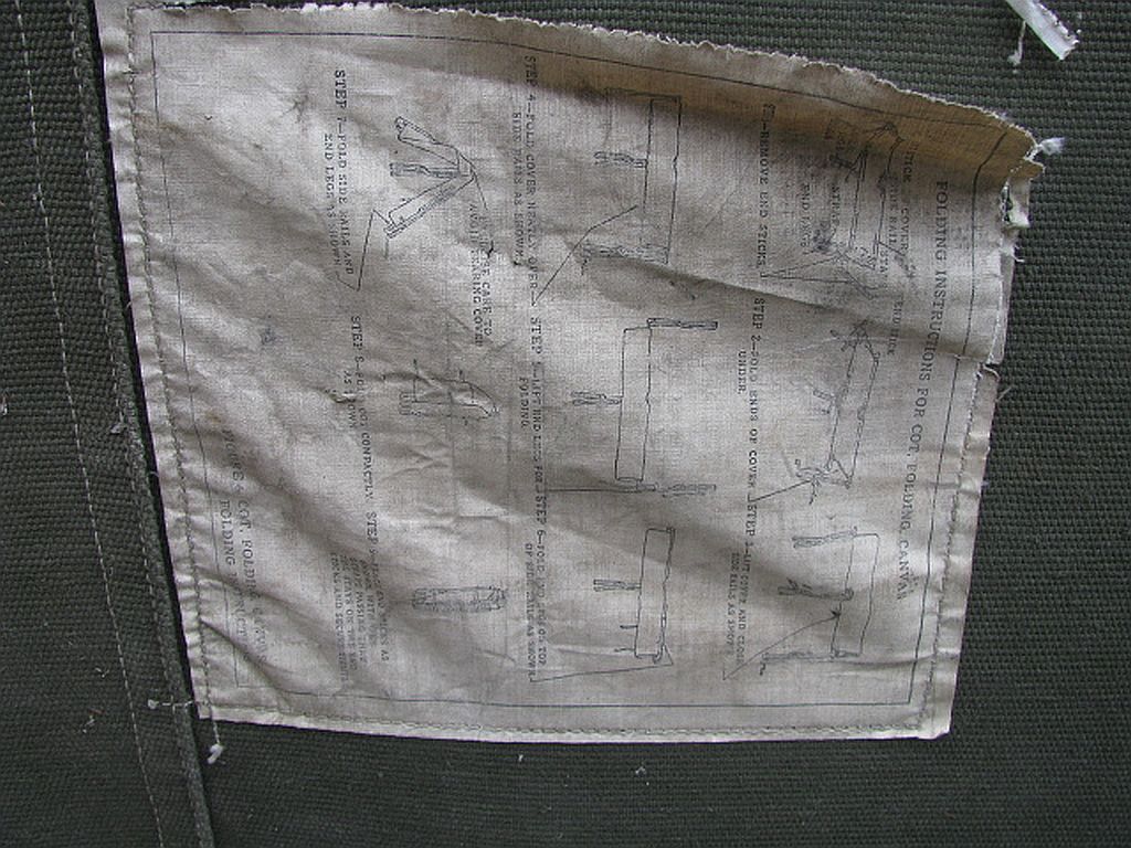 Us army military folding bed, 1950s