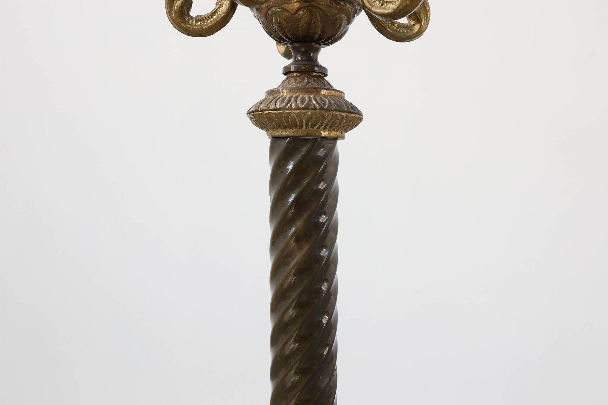 Napoleon III style copper and onyx marble coat stand, France, early 20th ce