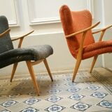 Armchairs Zig Zag scandinavian 50 60 years