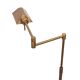 Holtkotter Bronze color swing arm floor lamp Germany 1980s