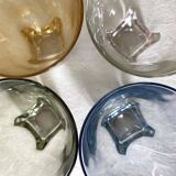 Colorful iridescent water glasses