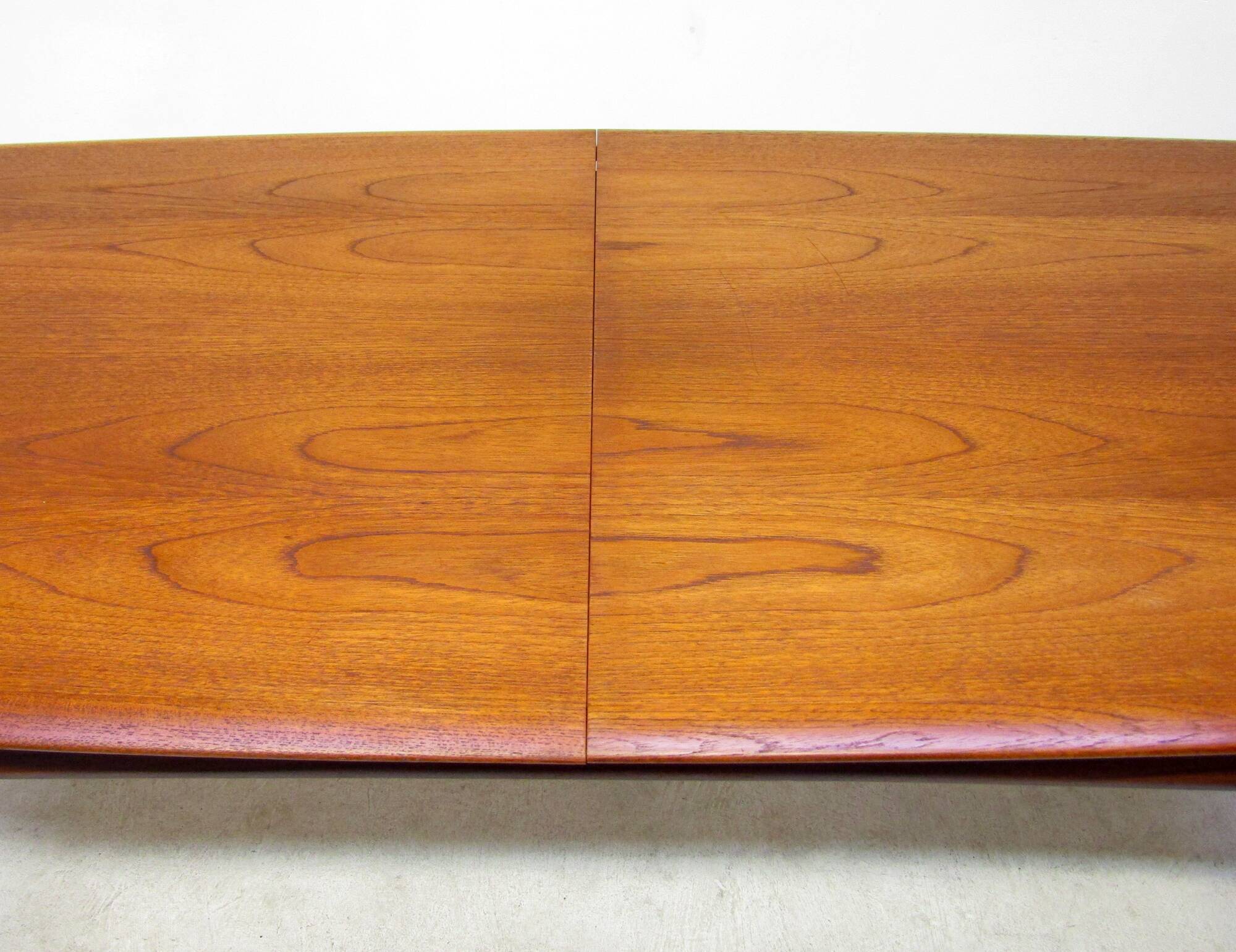 Narrow 1960s Danish Extending Table In Teak By Arne Hovmand Olsen