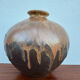 Large flared stoneware vase Art Deco