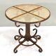 Bistro dining table in bentwood and cane from Alvar Aalto by Thonet