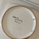 Set of three square plates from Deruta signed MARI E.C., botanical decoration 962.21