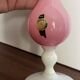 Opaline pink and white soliflore vase – Made in Italy vintage