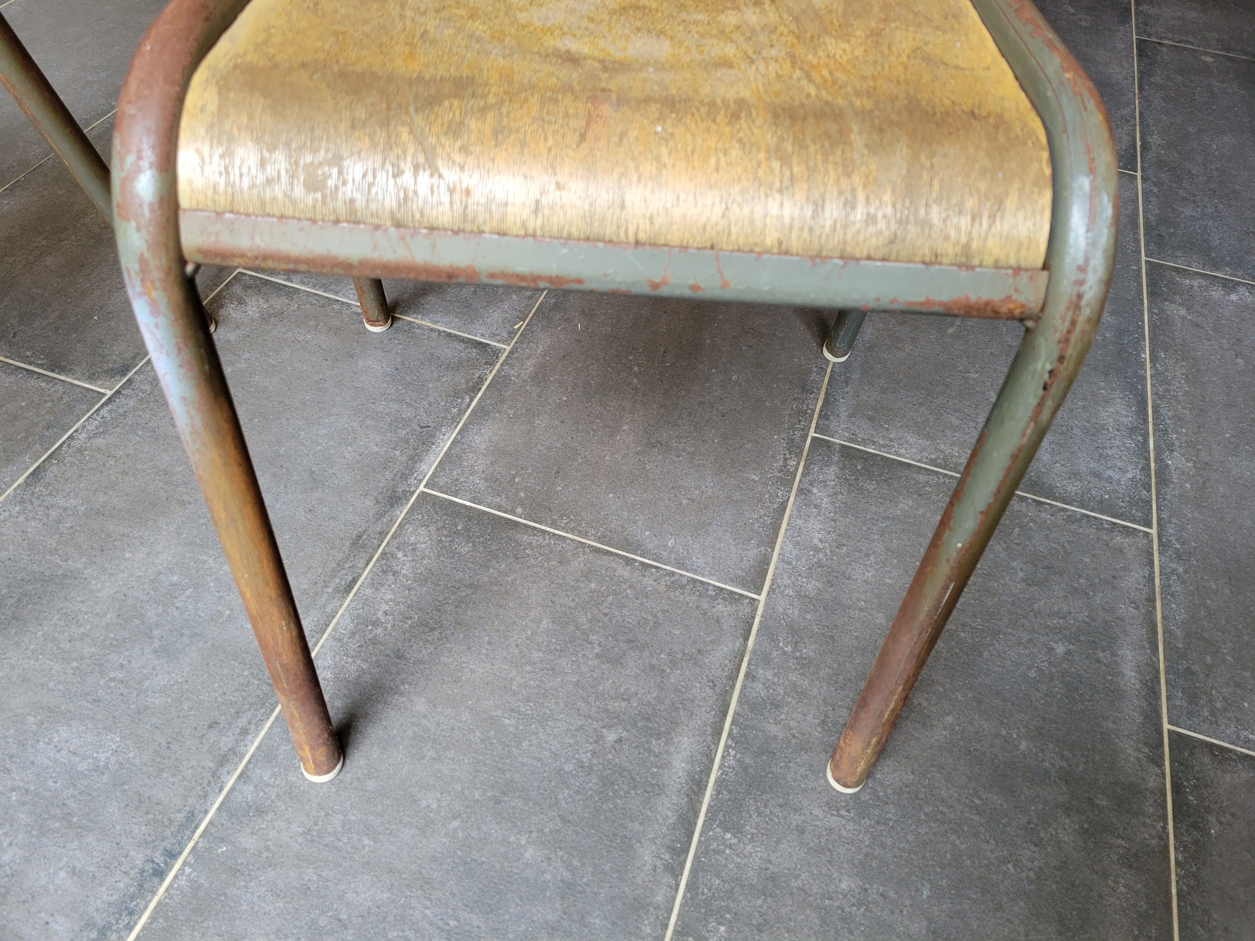 Pair of vintage Mullca school chairs.