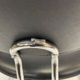 Set of four Effezeta Dining room chairs cantilever chrome 1980s made in Italy