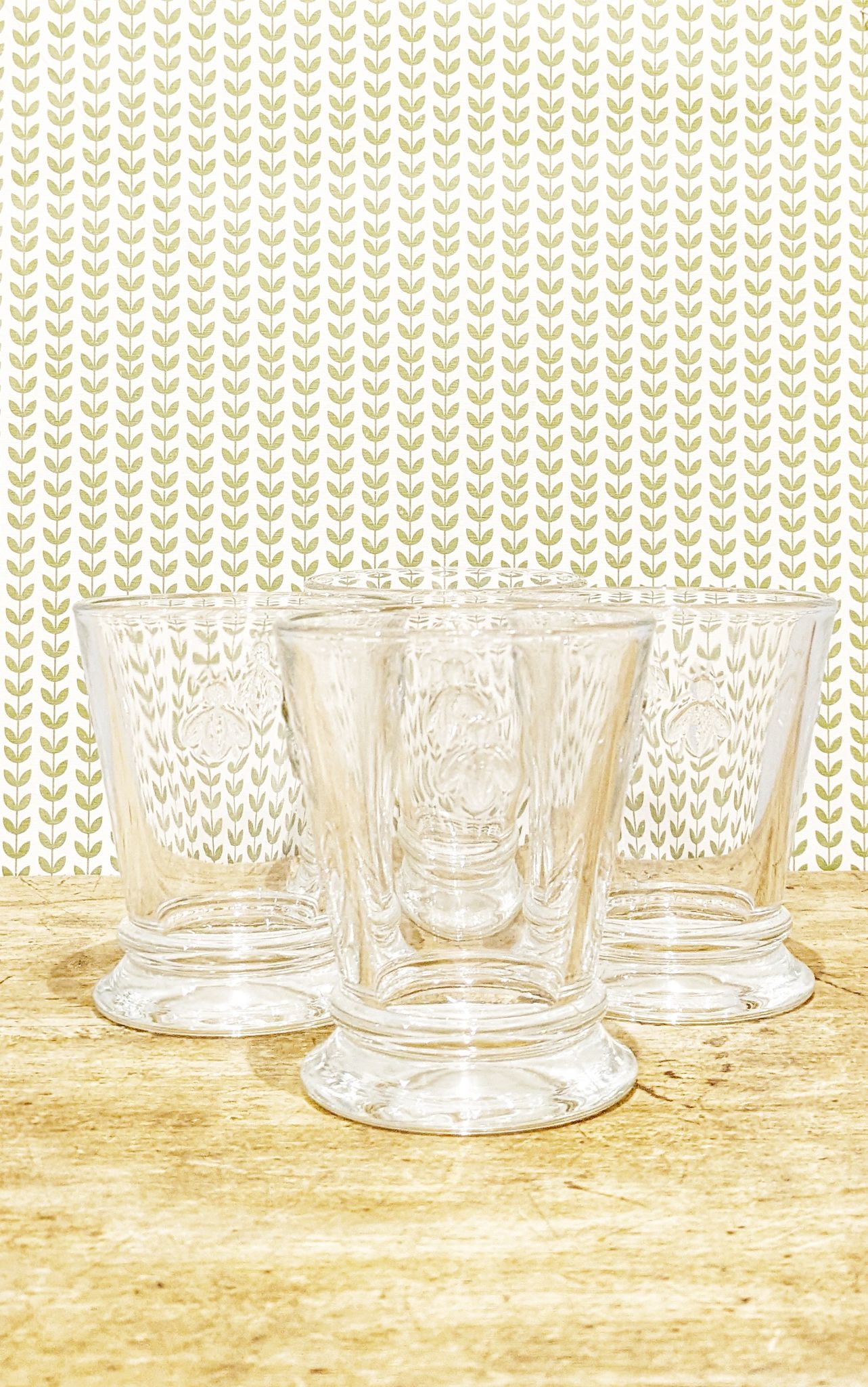 4 water glasses called "cups ' La Rochère for Museum of Paris