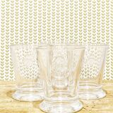 4 water glasses called "cups ' La Rochère for Museum of Paris