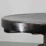 Thonet adjustable bentwood piano stool in black ebony finish, Czechoslovakia 1930s
