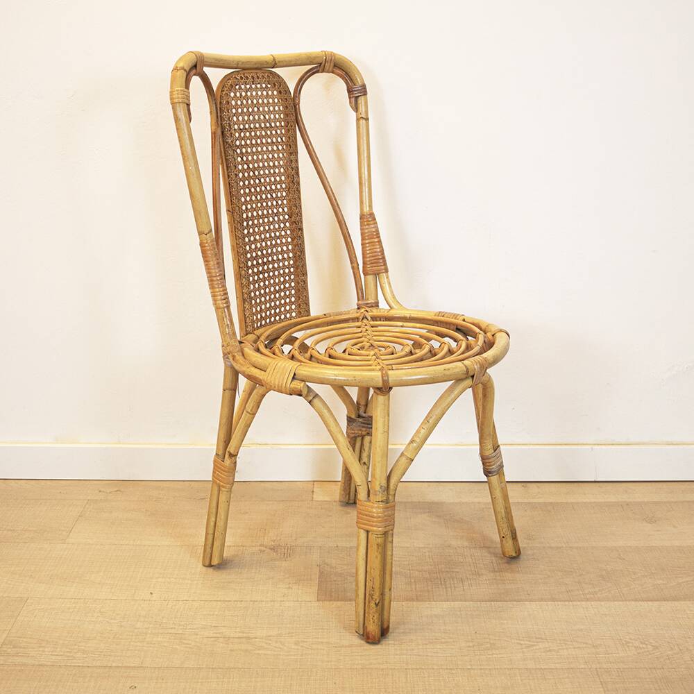 Vintage bamboo chair