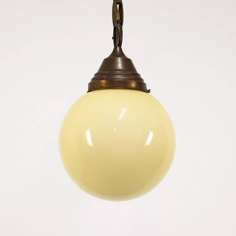 Lampe suspendue Art Déco antique