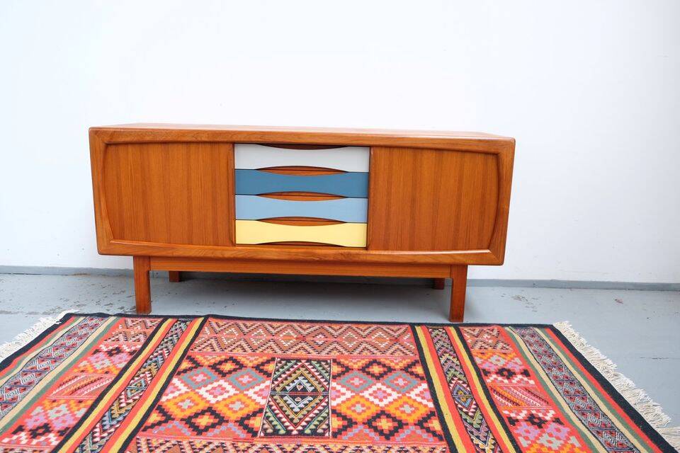 Buffet vintage danois HP Hansen en teck, années 60-70.