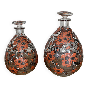 Lot de 2 flacons émaillés - delvaux