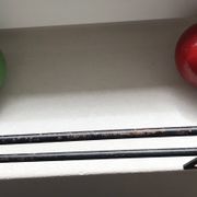 Patère deux boules vintage porte manteau ancien