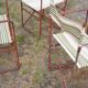 Lot de fauteuils de jardin vintage
