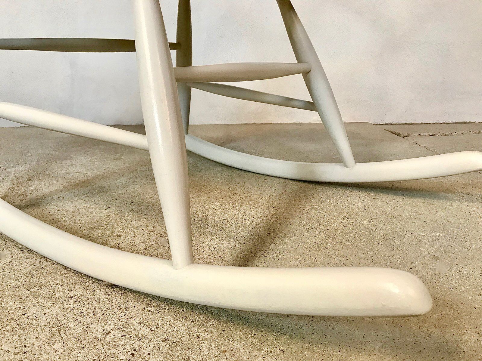 Wooden Rocking chair by Illum Wikkelsø for Niels Eilersen, Denmark 1950s