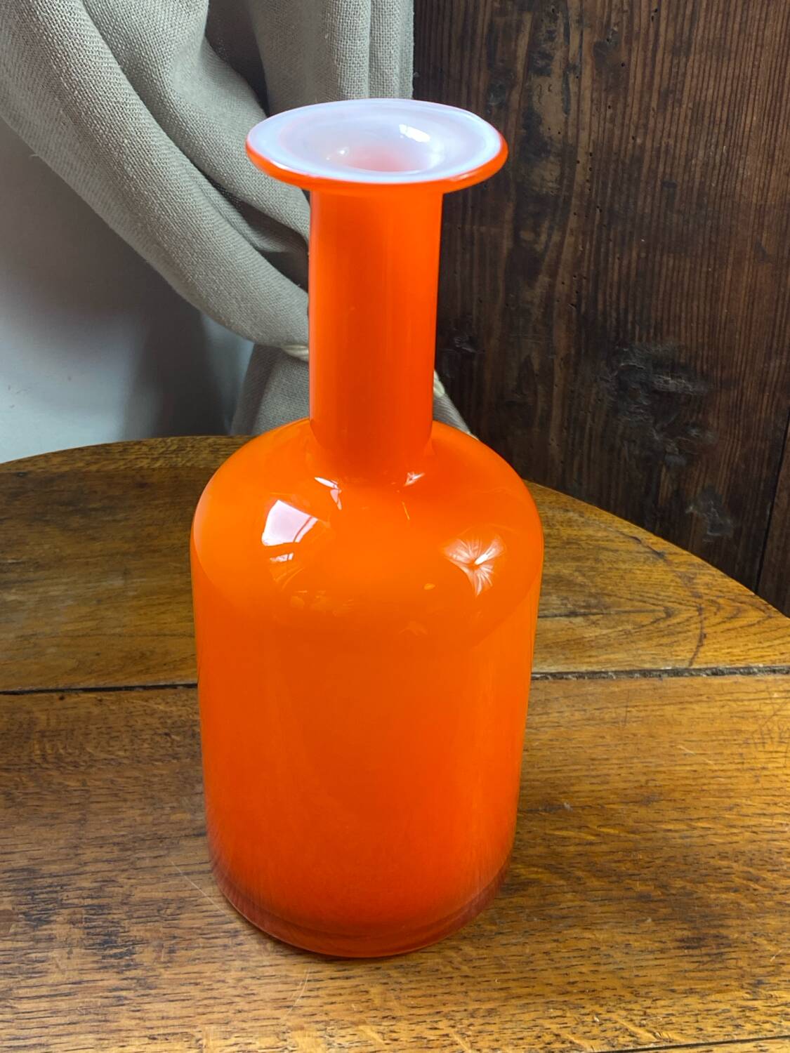 Glass vase, Otto Brauer for Holmegaard, 1960s