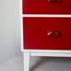 Vintage lacquered wood chest of drawers