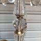 Exceptional bronze chandelier with crystal pendants in working order circa 1910