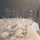 2 antique Baccarat crystal wine glasses, scales model, 1920s/30s